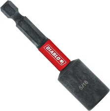 Magnetic Nut Driver - Anti-Wobble Grip, Impact Strong Design, 1/4" Hex Shank, 5/