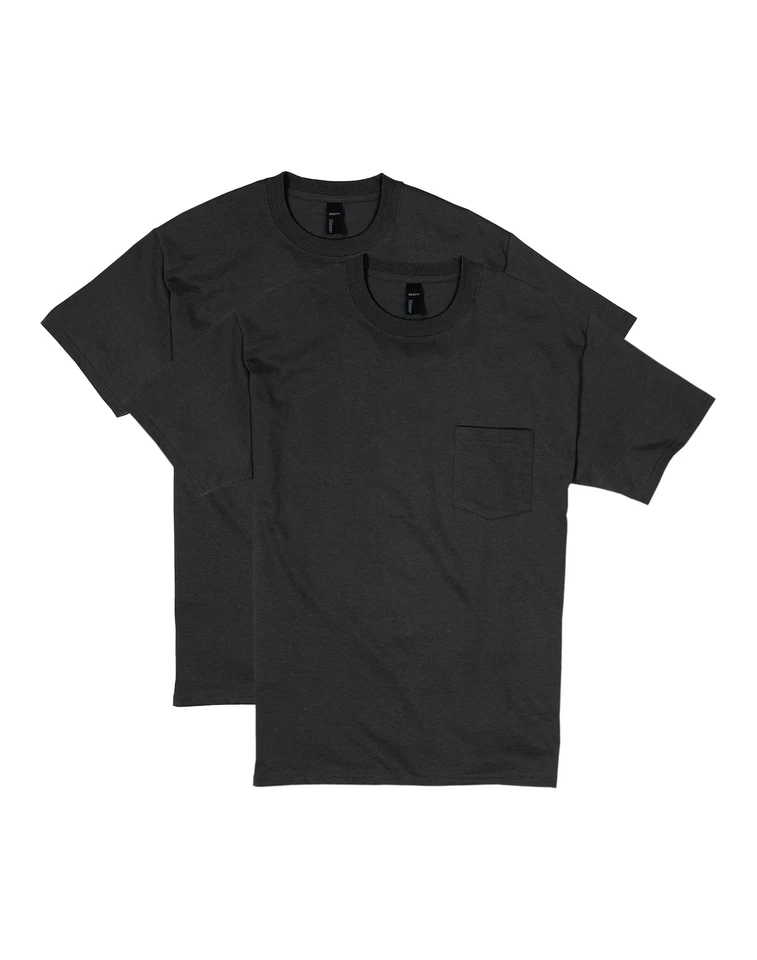 Hanes Beefy-T Unisex Pocket T-Shirt, Value 2-Pack