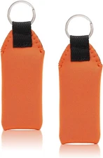 2pcs Floating Key Chain for Boating - Orange Neoprene Boat Ring Float Waterproof
