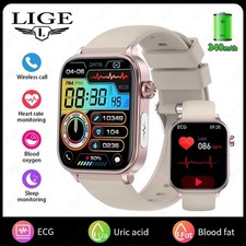 Original LIGE New Smart Watch Women 100 Sports Modes Blood Monitor Women ML08D