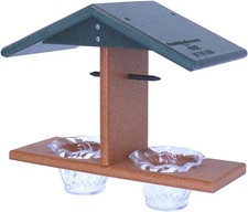 Oriole Bird Feeder Double-Cup Jelly Oriole Feeder W/ Pegs Orange Halves Turf
