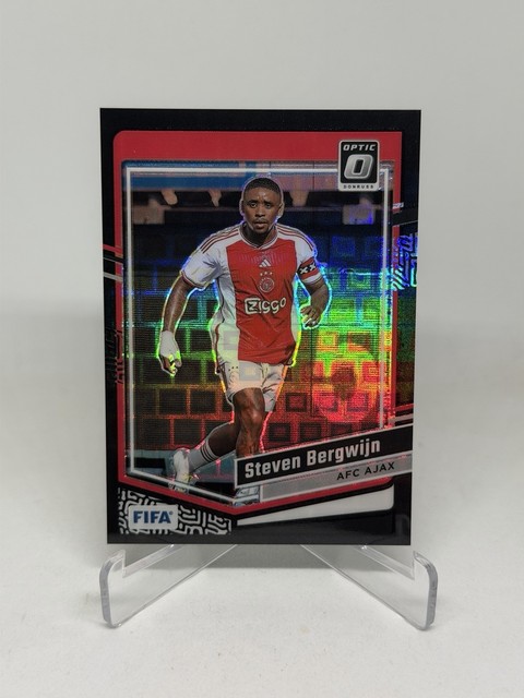 2023-24 Steven Bergwijn Panini Donruss FIFA Black Pandora Ajax Soccer Card 1/1