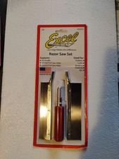 Excel Precision Razor Saw Set with 2 Blades -...
