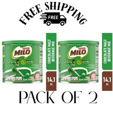  PACK OF 2 Nestle Milo Active Go Chocolate Malt Powder Drink Mix, 14.1 oz