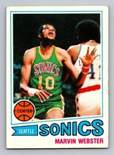 1977-78 Topps Basketball #71 MARVIN WEBSTER Seattle Supersonics