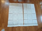 two vintage linen cotton blend bath towels monogrammed 24 by 40 in — photo 2