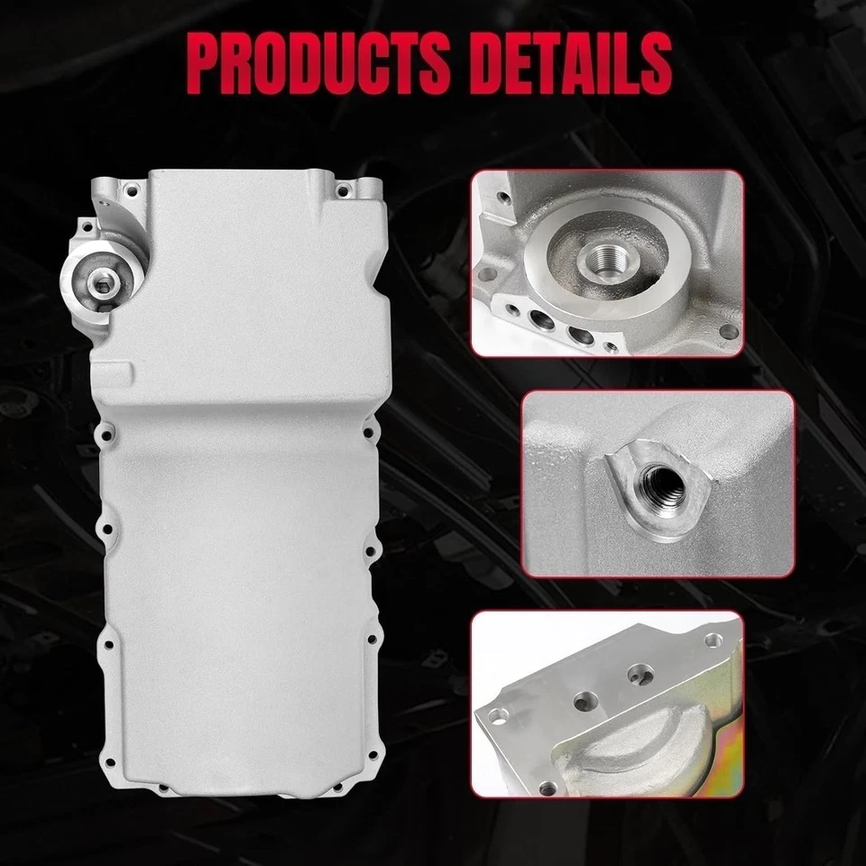 LS Swap Retrofit Low Profile Oil Pan Kit for GM LS1 LS2 LS3 Engine 55-87 302-1 - Изображение 2 из 4