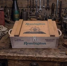 Vintage Remington Country Wooden Shotgun Crate Box Ammo Advertising Storage