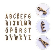  26 Pcs Piccolo Ciondolo Ciondoli Dell'alfabeto Lettera Gioielli Fai Da