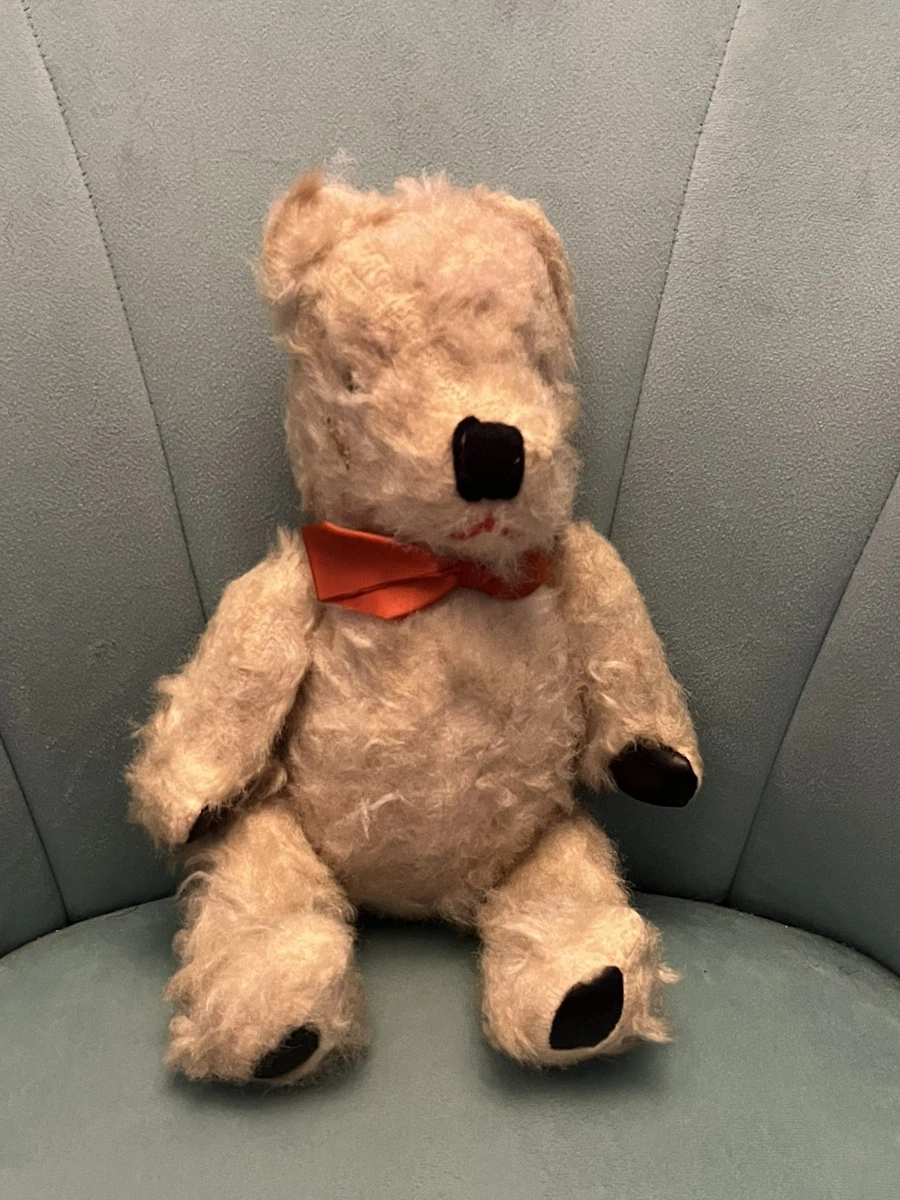 Ours ancien années 1940/50, mohair, tenue d'origine (Teddy bear Pintel