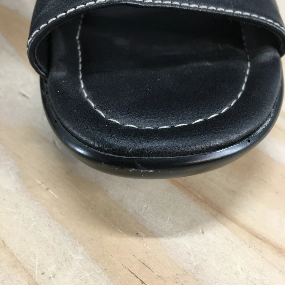 Женские повседневные сандалии Tommy Hilfiger 6,5 M Trudy на танкетке черная кожа - Изображение 4 из 4