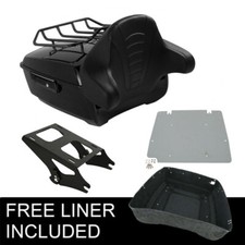 King Trunk Luggage Backrest Mount Plate Fit For Harley Street Road Glide 2014-26