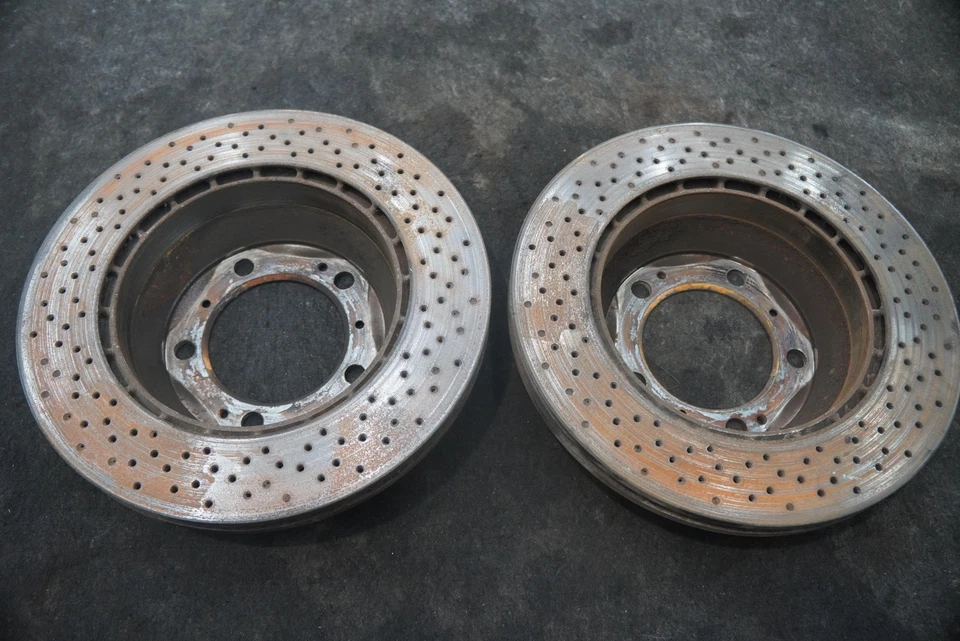 Juego 2 rotores freno disco trasero 99635240104 Porsche 911 Carrera 996 997 1999-2012 Foto 4 de 4