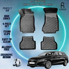 Custom Floor Mats Fits Audi A4 2020-2025 Avant Rubber All Weather Protect Liners