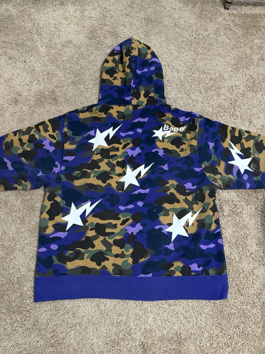 Bape Heron Preston Camo Shark Full Zip Hoodie | eBay