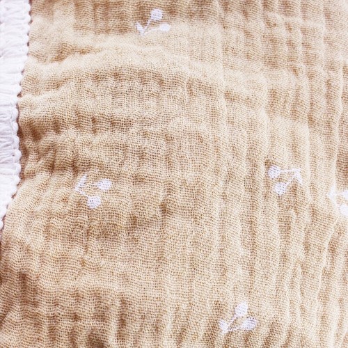 Baby Tassel Swaddle Wrap 2 Layer Soft Cotton Receiving Blanket Muslin Quilt - Afbeelding 7 van 11