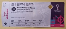 Match 40 Mexico Saudi Arabia 2022 FIFA World Cup Ticket Stub