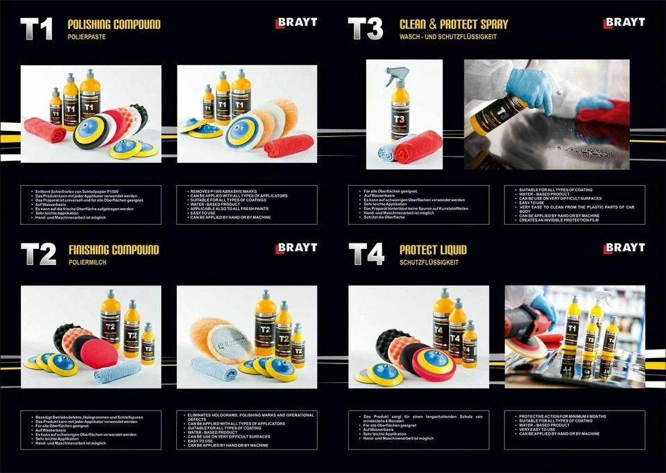 POLIERPASTE 1Kg UNI COMPOUND POLISHING TROTON BRAYT AUTOPOLITUR POLITUR - Bild 2 von 3