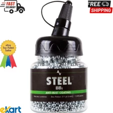 2500 Count Airgun Pistol BBs Pellets Steel Metal Ammo for BB Gun .177 Bottle