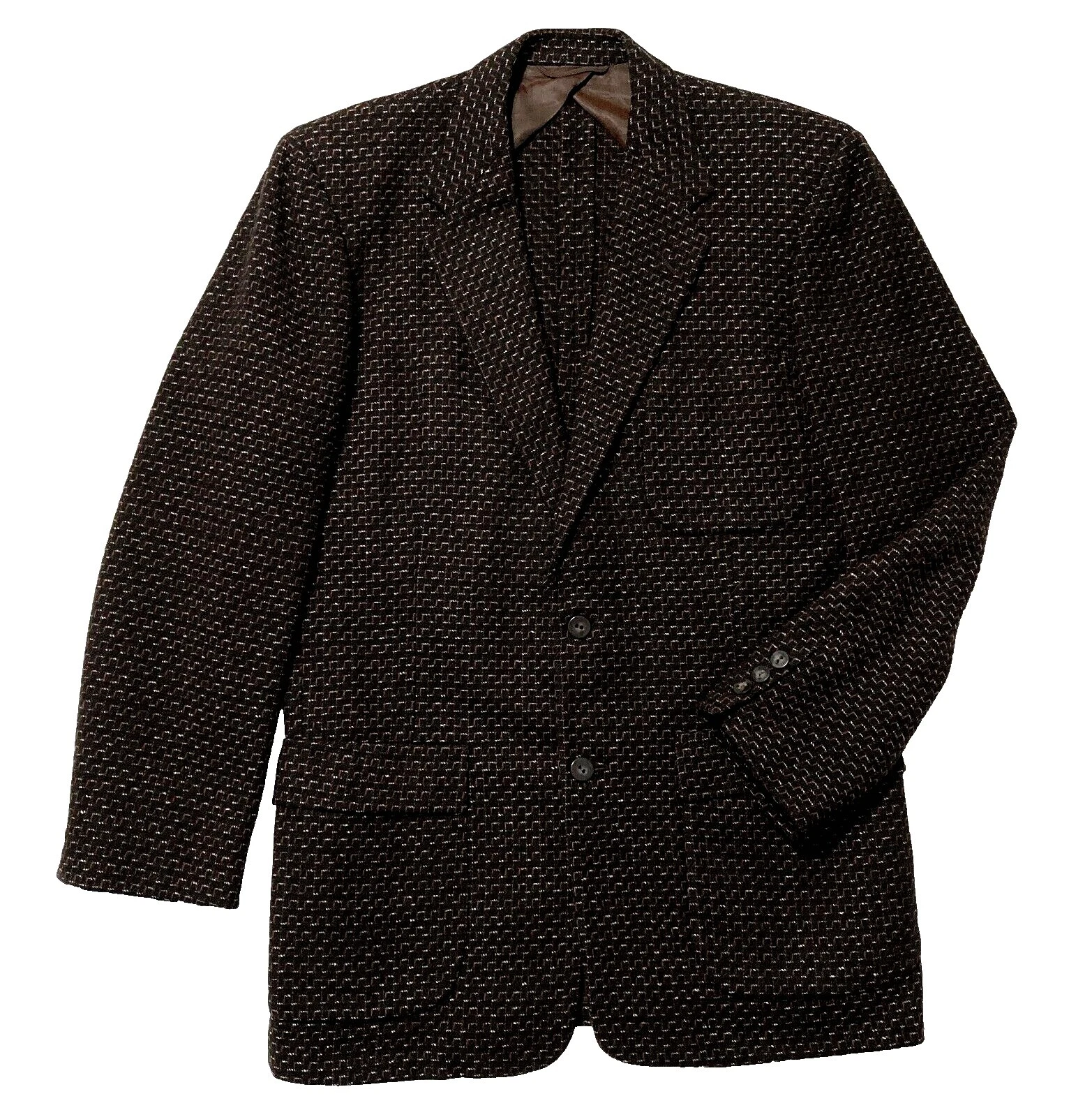 Chaquetas de Traje VINTAGE 1950s marrón y Blazers para hombres