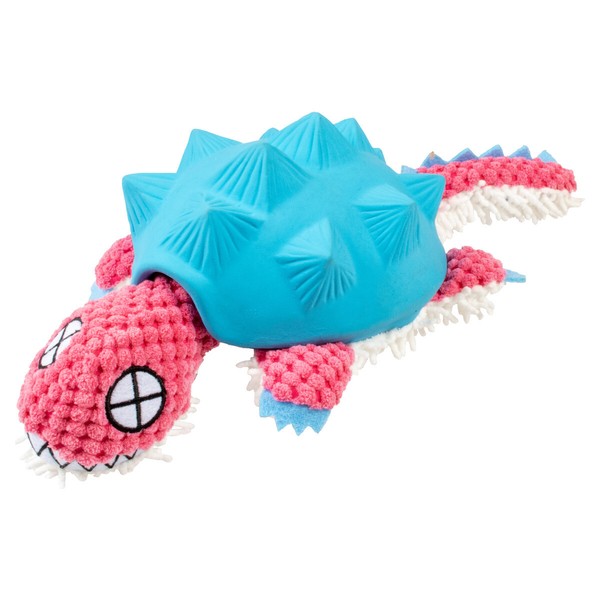 Duvo+ Hundespielzeug GüRteltier PlüSch/Latex 34Cm Blau/Rosa Mit Quietscher-image