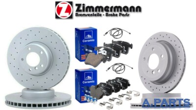 Zimmermann/Ate Ceramic Brake Set WK ø348 345 mm Front Rear BMW 5 Series F10 F11