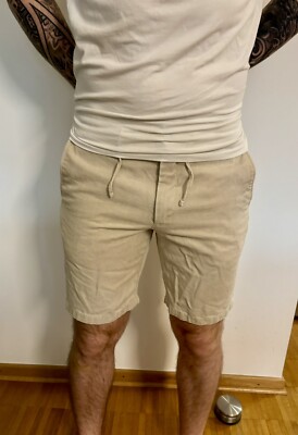 NN07 Seb 1363 Shorts Herren Beige Material Lyocell Größe 31 Neuwertiger Zustand