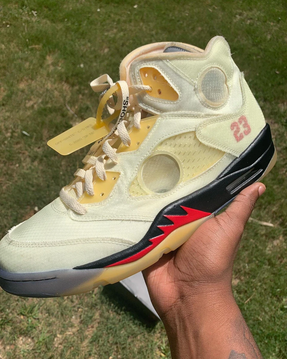 Off-White x Air Jordan 5 Sail