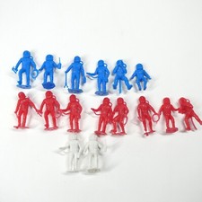 Astronauts Spaceman Figures Lot 2  Vintage MPC  Others Red White Blue Plastic