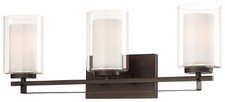 Minka Lavery Parsons Studio 3 Light Bathroom Vanity, Smoked Iron