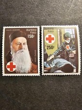 TIMBRE BURKINA FASO LA CROIX-ROUGE POSTE AÉRIENNE PA N°317/318 NEUF ** LUXE MNH 