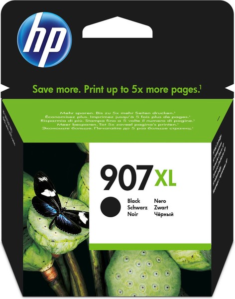 Orig. Hp Nr. 907XL T6M19AE Tinte Schwarz Ca 1500 S. Angebot Mhd Abgel.!-image