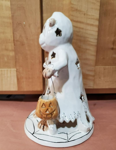 BLUE SKY CLAYWORKS Halloween Ghost Bear  by Heather Goldminc 2009 Tealight NEW - Bild 4 von 12