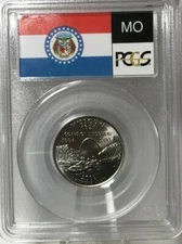 2003-D Missouri State Quarter PCGS MS67 Flag Holder Free Ship  #7172