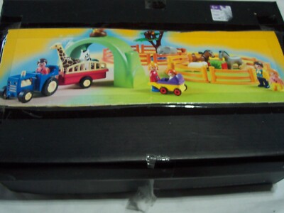 Rare Vintage Playmobil Petting Animal Zoo. Children s Zoo With Farm Vehicle.