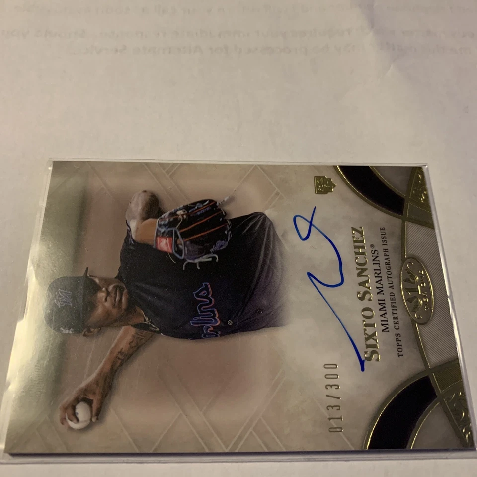 Sixto Sanchez Topps Tier One Auto RC  - Image 4 of 4