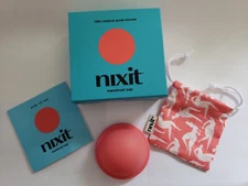 NIXIT - Menstrual Cup - 100% Med Grade Silicone - Sealed box comes w/ Travel Bag