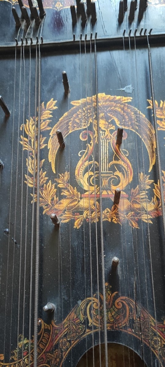 HARPELEIK ZITHER チター ツィター 旧東ドイツ製 アンティーク Antike Zither Harpeleik Zither 56x47x5 cm | eBay