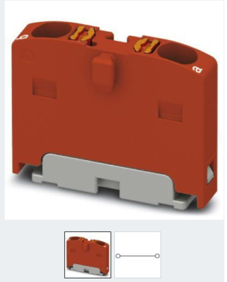 Phönix Contact , Verteilerblock - PTFIX 2X1,5 RD, rot -1045929,sofort lieferbar