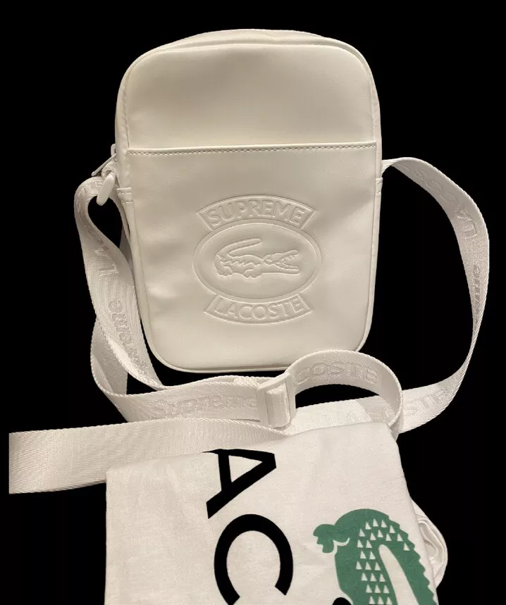 Sac bandoulière Supreme LACOSTE blanc avec sac à poussière