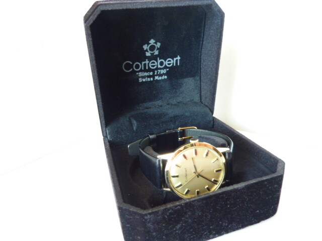 Cortebert 自動巻き 腕時計 ゴールド CORTEBERT SWISS 14 K SOLID GOLD MECHANICAL MEN'S WATCH RARE