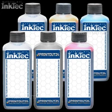 6 X 1L InkTec® Ink For HP 764 HP764 Designjet T3500 eMFP B3P06A Cartridge