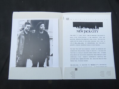 ''New Jack City'' Movie 1991 Press Kit Photo Judd Nelson & Ice-T