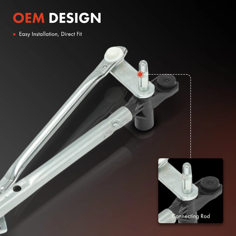 Front Windshield Wiper Transmission Linkage for Chevrolet Aveo Pontiac G3 Wave - Image 3 of 4