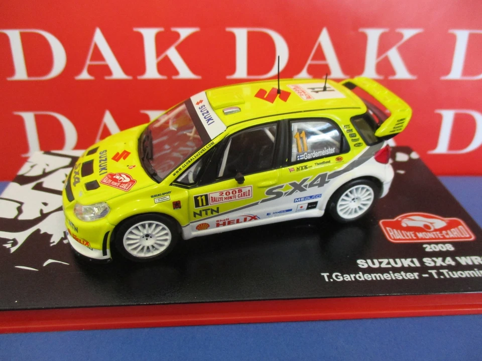 Die cast 1/43 Modellino Auto Suzuki SX4 Rally Monte Carlo 2008 T. Gardmeister - Immagine 2 di 4