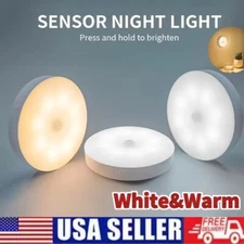 LED Motion Sensor Under Cabinet Closet Light USB Rechargeable Kitchen Lamp