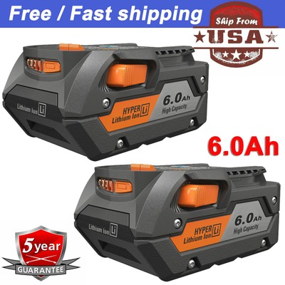 2pack For Ridgid R840087 18v Lithium Ion Battery R840086 R840085 R840084 R840083 Ebay