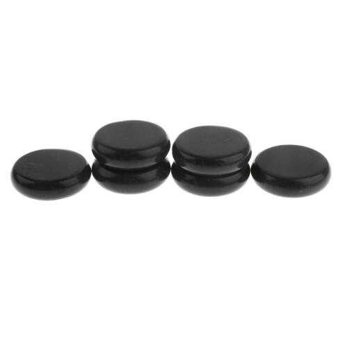 6 Pieces Massage Stone - Black Basalt Stone for SPA Hot & Cold Stones - 6 x 6cm - Afbeelding 1 van 7