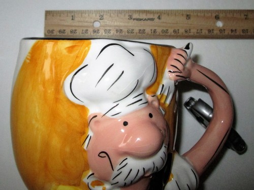 2004 Encore Relief Hand-painted French Chef Mug Cup - Picture 3 of 7