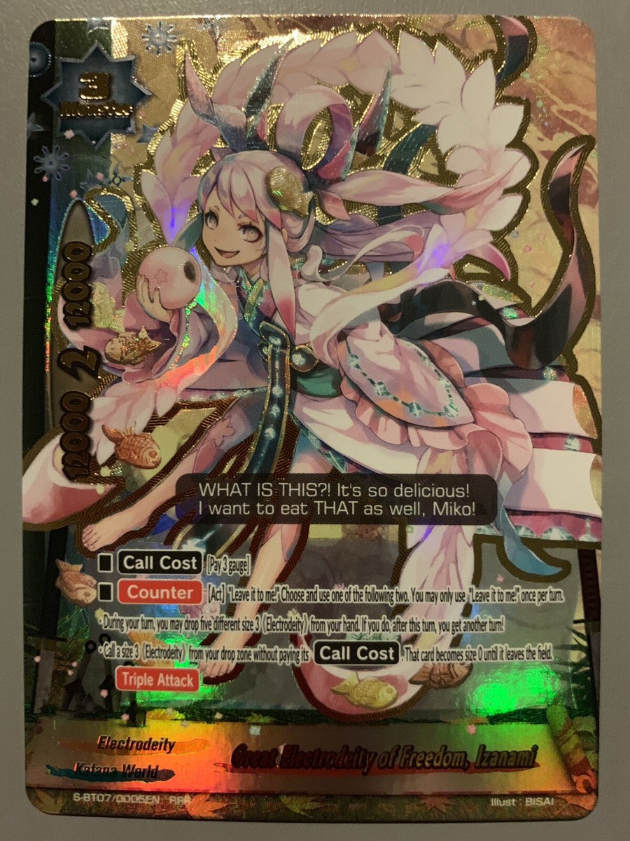 FUTURE CARD BUDDYFIGHT GREAT ELECTRODEITY OF FREEDOM IZANAMI S